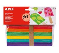 Manualidades APLI Palo Polo Color Jumbo, Bolsa x40