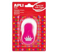 APLI Kids 13300-Perforadora papel y goma EVA corona 25,4 mm