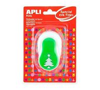 APLI Kids 13303-Perforadora papel y goma EVA árbol Navidad 25,4 mm