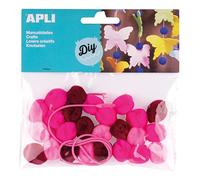 APLI Kids 14788 - Bolsa pompones tonos rosa collares, 25 uds