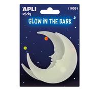 APLI Kids 16551 - Bolsa de pegatinas luminiscentes, 2 lunas