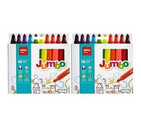 APLI Kids 16804 - Rotuladores Jumbo, Unica, 10 u. (Paquete de 2)
