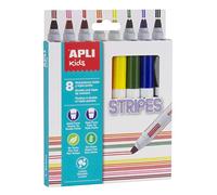 APLI Kids 16809 - Rotuladores Stripes 8 u. Única