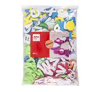APLI Kids 17439 - Formas letras de goma EVA adhesivas 500 u. colores surtidos formato MAXI