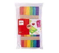 APLI Kids 17453 - Palos Polo de madera en colores surtidos 500 u. formato MAXI