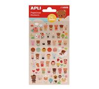Apli Kids 17872 - Bolsa de Pegatinas Ositos con acabado epoxy 1 hoja
