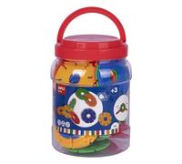 APLI Kids 18214 - Discos circulares conectores diámetro 77 mm 60 u. - Actividad educativa