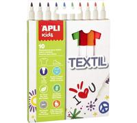 APLI Kids 18220 - 10 Rotuladores para tejidos