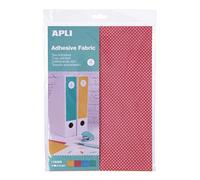 APLI Kids 18225 - Tela adhesiva topos de colores A4 4 hojas