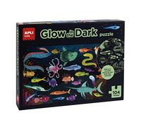 APLI Kids 18455-Puzle Fluorescente Océano, 104 Piezas