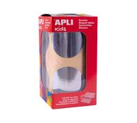Apli kids 18484 - rollo de 354 gomets redondos Ø45 mm metalizados pla