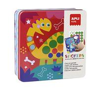 APLI Kids 18530 - Dino Juego de Gomets en Caja Metálica
