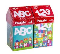 APLI Kids 18776-Kit Especial Puzzles Casitas Educativos ABECEDARIO+ NÚMEROS (14805+14806) (18776)