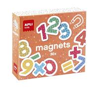 APLI Kids 18885 - Juego de números magnéticos de madera - Números magnéticos recomendados para mayores de 3 años
