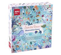 APLI Kids 18902 - Juego de observación para fomentar el Reciclaje, Save The Ocean