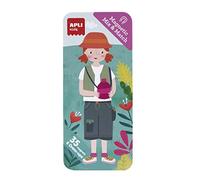 APLI Kids 18908 - Juego magnético Mix & Match Modelo TRÓPICO. Juego para Crear vestimentas Ideal para Llevar de Viaje.