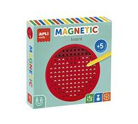 APLI Kids 19088 - Pizarra educativa magnética Mini Circular (Ø141 x 25 mm) - Incluye lápiz imantado y fichas Ejemplo