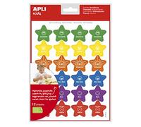 APLI Kids 19224 - Bolsa gomets de adhesivo removible con frases motivacionales para premiar la conducta infantil - 288 pegatinas de refuerzo positivo