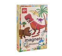 APLI Kids 19233 - Juego magnético Fun Dinos - Tablero con 52 Piezas magnéticas de Dinosaurios - Recomedado para niños a Partir de 4 años