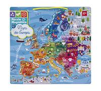 APLI Kids 19246 - Puzle magnético mapa de Europa - Juego de 45 imanes para aprender la geografía Europea - Para niños a partir de 5 años
