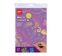 APLI Kids 19406 - 8 Láminas Magic Scratch de Colores para rascar