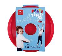 APLI Kids 19564 - Disco Volador, Frisbee de Color Rojo, Ideal para Jugar al Aire Libre