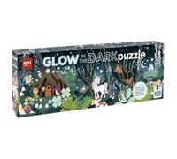APLI Kids 19692 - Puzzle Fluorescente Glow in The Dark Bosque mágico, Puzzle con Efecto neón, Brilla en la Oscuridad- 200 Piezas tamaño 6 x 5 cm