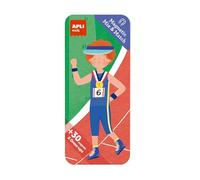 APLI Kids 19708 - Magnetic Mix&Match, Juego magnético Modelo Deporte. Juego para Crear vestimentas, Ideal para Llevar de Viaje.