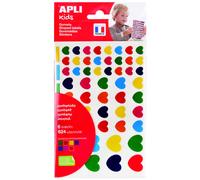 Apli kids 19720 - bolsa de gomets de corazones de tamaños y colores s