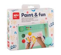 APLI Kids 19939 - Tapete de silicona verde para pintar y hacer manualidades sin ensuciar