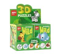 APLI Kids 20020 - Puzles 3D Wild, Juego Educativo y Creativo para Niños