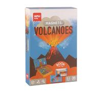 APLI Kids 20140 - Juego magnético Educativo Volcanes - Tablero con 35 Piezas imantadas y fichas explicativas - Recomedado para niños a Partir de 5 años