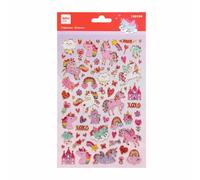 APLI Kids 20199 - Pegatinas MAXI Unicornios holográficos : 1 hoja con stickers de adhesivo permanente. Ideales para Scrapbooking, decoración o DIY