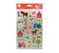 APLI Kids 20203 - Pegatinas MAXI Granja, 1 hoja con stickers de adhesivo permanente. Ideales para Scrapbooking, decoración o DIY