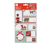 APLI Kids 20224 - Etiquetas regalo Navidad, modelo Cascanueces- Pegatinas para identificar y decorar los regalos, 1 hoja de adhesivos