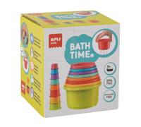 APLI Kids 20671-8 Vasos Apilables para Bebé y Baño, Juego Sensorial