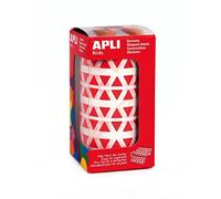 APLI Kids 4865 - Rollo de gomets triangulares 10,5 mm, color rojo