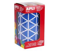 APLI Kids 4868 - Gomets autoadhesivos triangulares 21x21x21 mm azul en rollo