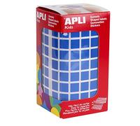 APLI Kids 4872 - Rollo de gomets cuadrados 10,0 mm, color azul