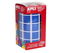 APLI Kids 4876 - Gomets autoadhesivos cuadrados 20x20 mm, color azul en rollo de 1770 pegatinas