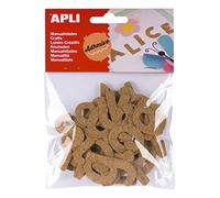 APLI Kids- Letras de Corcho adhesivad, 52 Unidades de Material para Manualidades (16829)