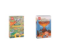 APLI Kids Lote Juegos magnéticos Educativos Dinosaurios y Volcanes - Tableros con Piezas imantadas y fichas explicativas (20139 y 20140) _Recomendado para niños a Partir de 5 años