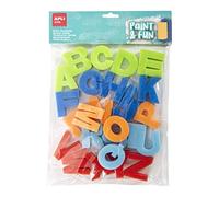 APLI Kids - Paint & Fun Sellos de Esponja ABC, 26 Piezas, Multicolor (17465)