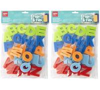 APLI Kids - Paint & Fun Sellos de Esponja ABC, 26 Piezas, Multicolor (17465) (Paquete de 2)