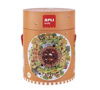 APLI Kids - Puzle Circular BIOSFERA Educativo - 48 Piezas - Descubre la Naturaleza y la Biosfera - Incluye Póster - Ø50 cm - para Niños +5 Años - Cartón Resistente, Color Biosfera