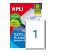 Apli labels round corners 199.6 x 289.1mm etiqueta autoadhesiva blanco