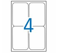 Apli labels round corners 99.1 x 139mm etiqueta autoadhesiva blanco 40