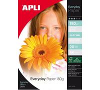APLI Papel FOTOGRÁFICO 12080 20 Hojas A4 180G Brillante