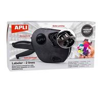 Apli paper 102365 máquina etiquetadora de precios 2 líneas premium