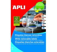 Etiquetas Adhesivas Apli 10198 Formato 254X10 mm Desmontable para Imprimir (25 Hojas)